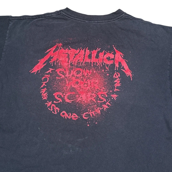 Vintage Y2K Metallica Tour Toronto October 2009 Show Your Scars T Shirt Mens XL - Picture 7 of 11